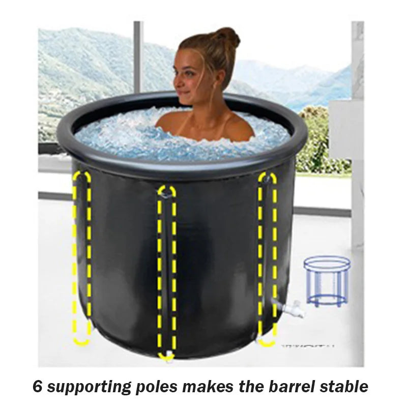 Inflatable Ice Bath Tub for Sports Injury Muscle Recovery Ice Plunge Tank, Bath Pool, for Home Sauna, Cold Bath Therapy